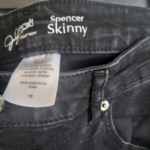 Jaclyn Smith Spencer skinny black jeans